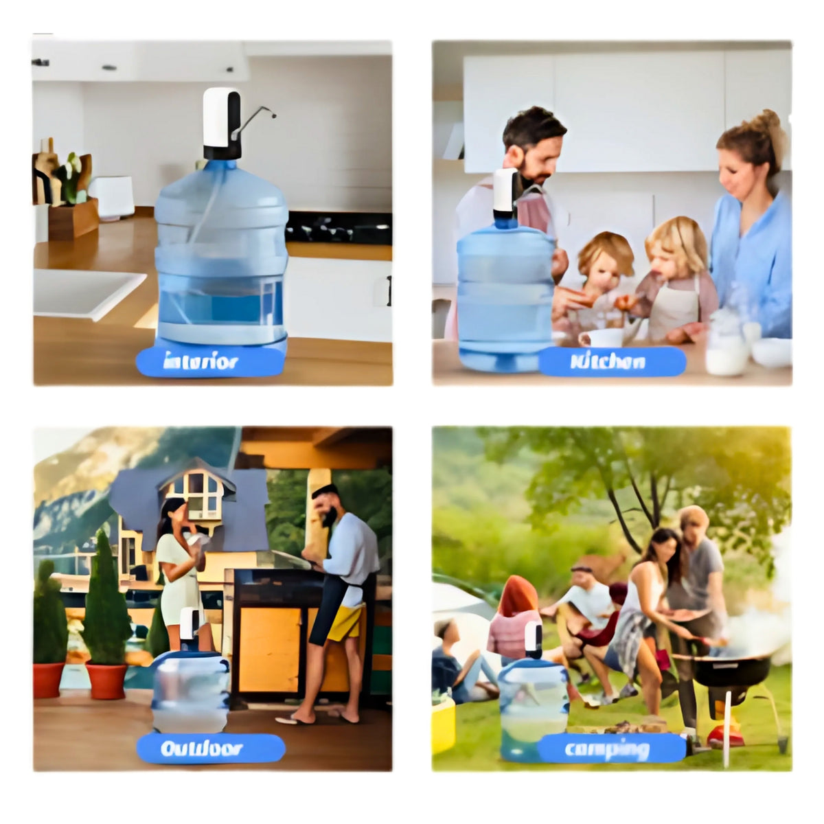 Automatic Water Dispenser Pump, USB Rechargeable, Portable, Electric Bottle Pump