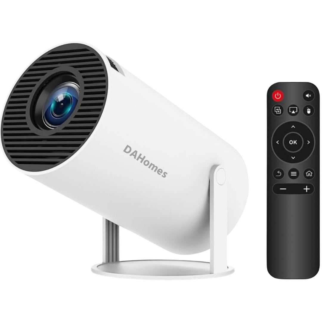 CineGo Mini Projector – Portable Android Smart LED Projector, 480p Resolution for Home Cinema, Gaming & Entertainment