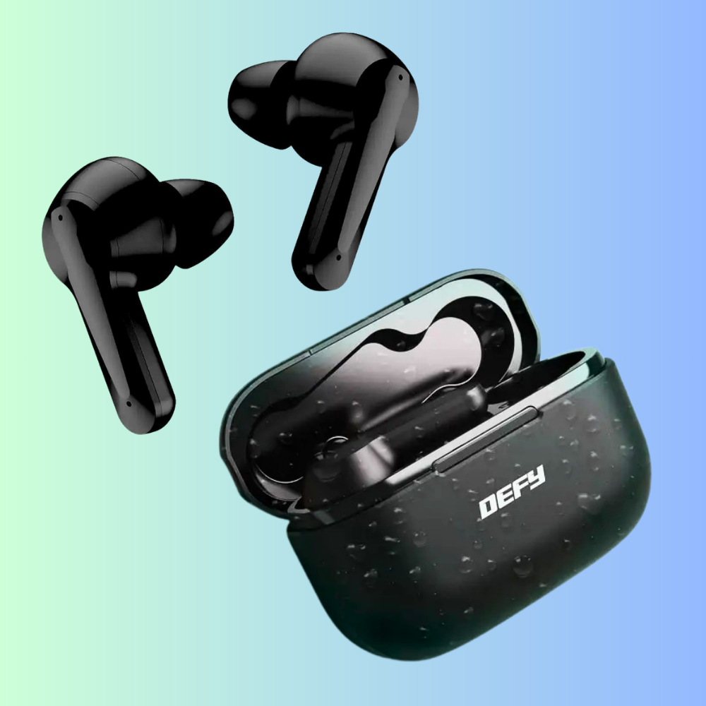 DEFY Gravity Zen True Wireless Earbuds with 4 Mics ENC, Low Latency & Brisk Charging