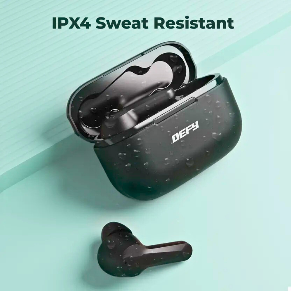 DEFY Gravity Zen True Wireless Earbuds with 4 Mics ENC, Low Latency & Brisk Charging