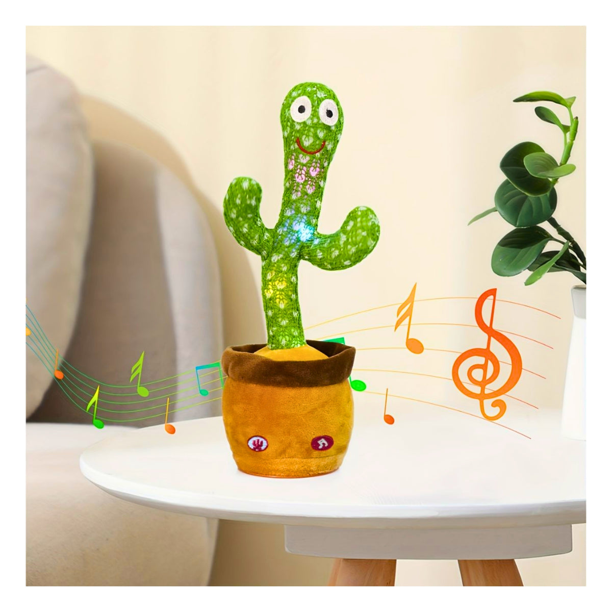 Rechargeable Talking & Dancing Cactus Toy – Musical Educational Toy for Babies & Toddlers (Repeats, Sings & Speaks) – Perfect for Boys & Girls (0-3 Years)
