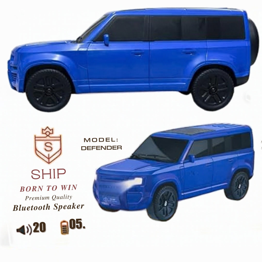 Defender Car Shape Bluetooth Speaker 20W Wireless Portable Speaker with USB