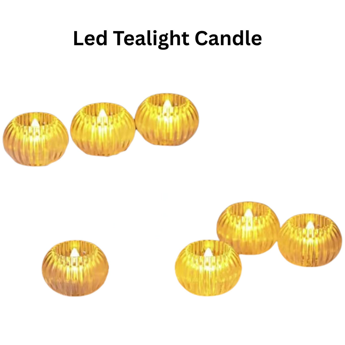 LED Tealight Candle – Flameless Decorative Candle Light for Home, Diwali, Parties & Festive Décor