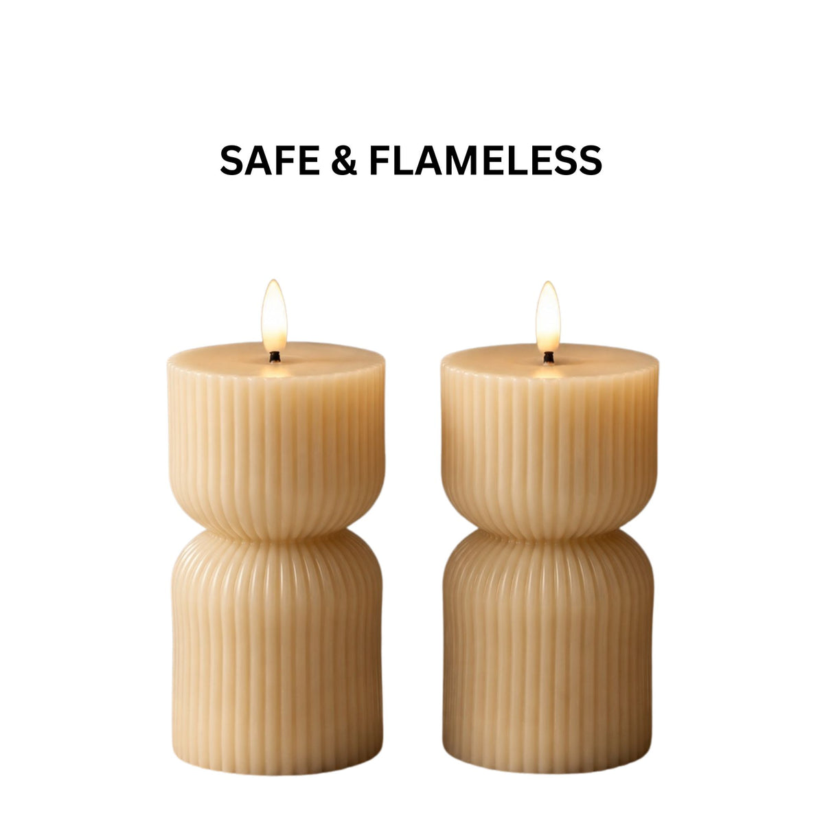 LED Pillar Candle – Flameless Decorative Candle Light for Home Décor, Pooja, Diwali & Festive Decoration
