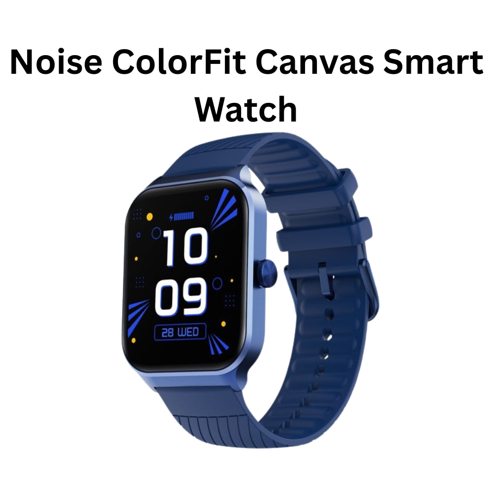 Noise Canvas Smart Watch | 1.96" Vivid Display | Bluetooth Calling | Functional Crown | AI Voice Assistant | 100+ Sports Modes