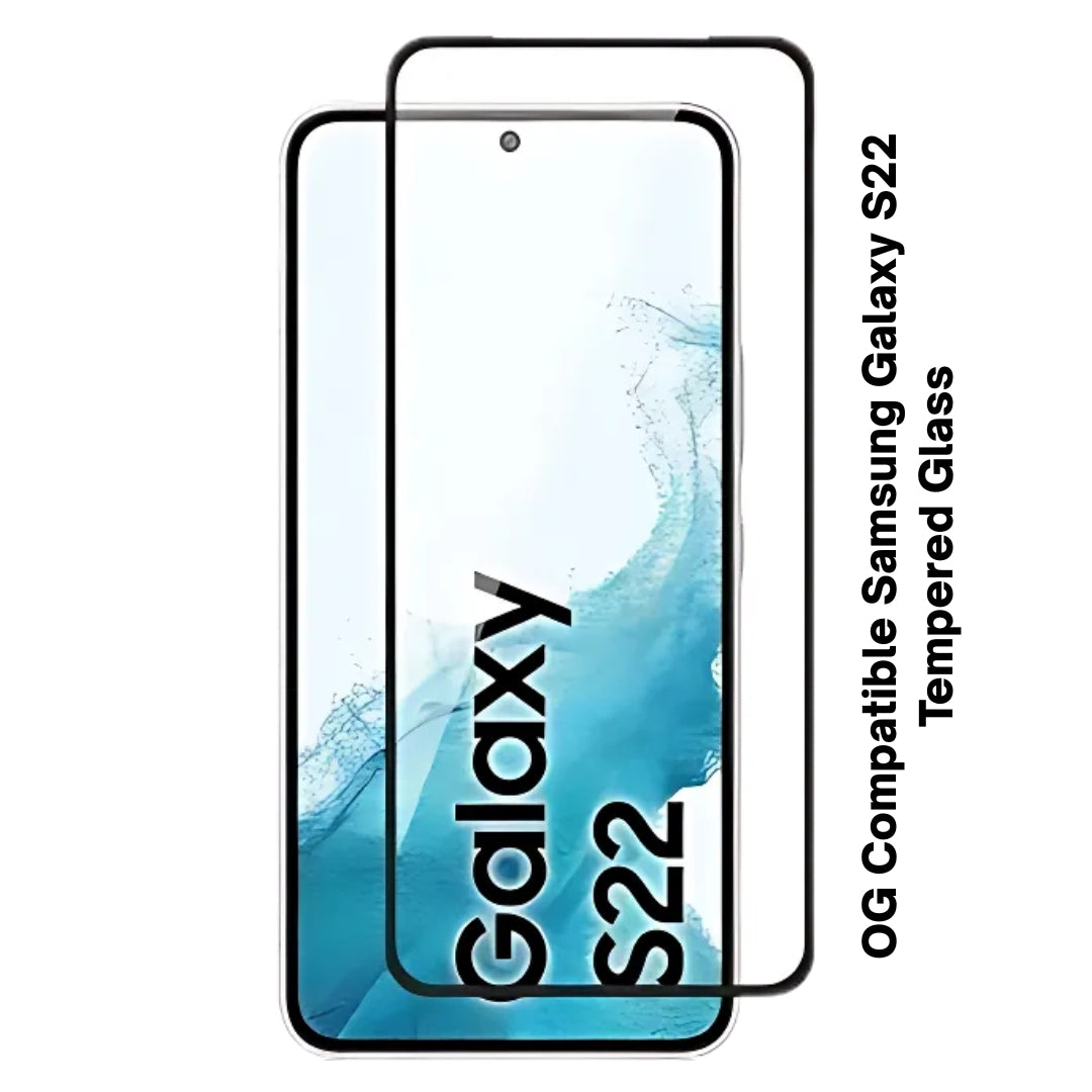 Tempered Glass Screen Protector for Samsung Galaxy S22 5G | Edge-to-Edge Coverage | Easy Installation Kit | HD Clear