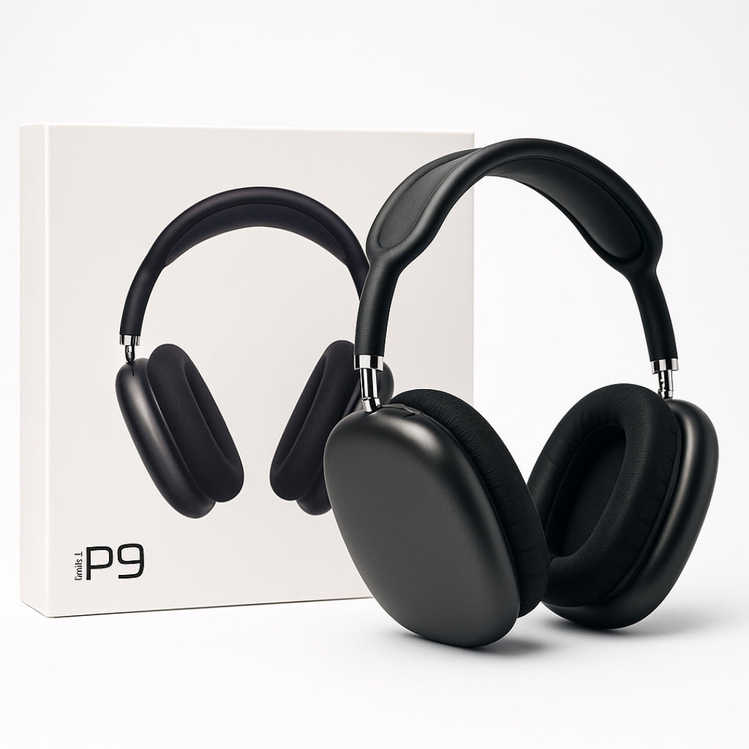 P9 Wireless Bluetooth Headphones with Mic – Deep Bass, Long Battery -Mix Color