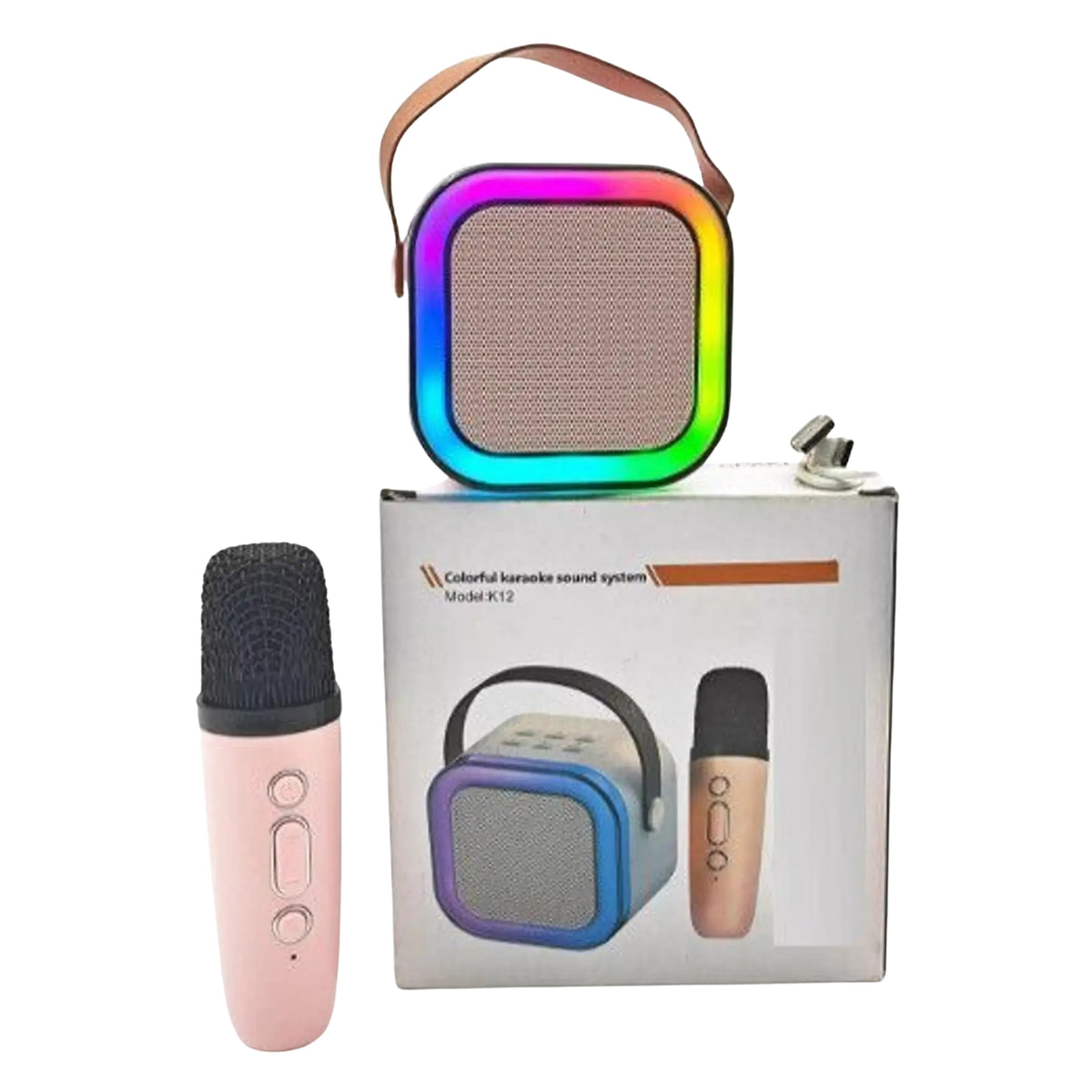 Rechargeable Karaoke Microphone with Speaker for Kids – Wireless Singing Mic & Portable Music Speaker