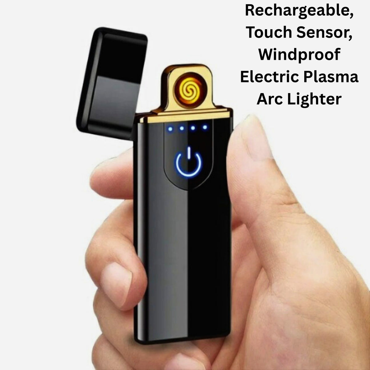 Rechargeable, Touch Sensor, Windproof Electric Plasma Arc Lighter