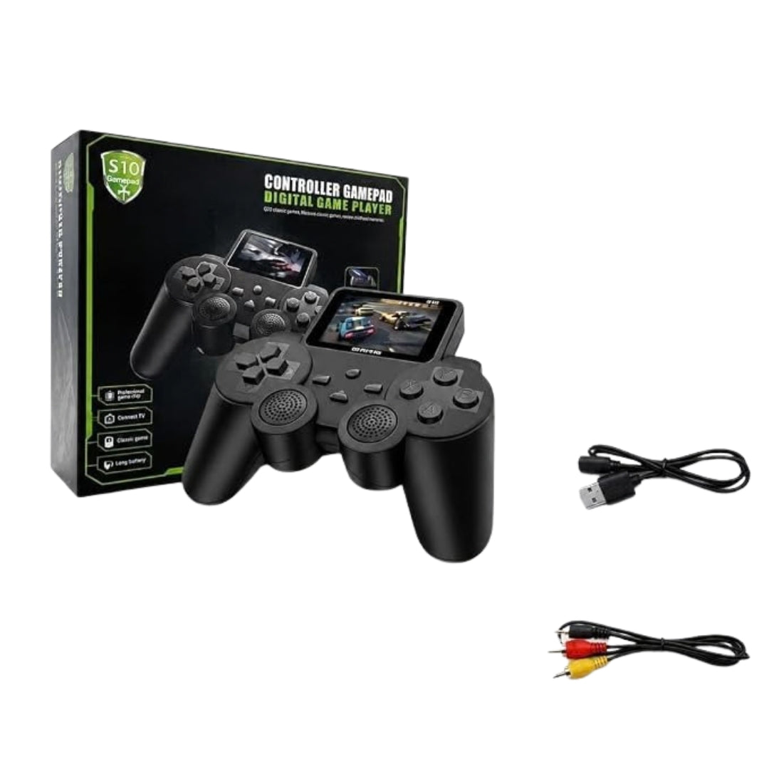 S10 Retro Gamepad Console – Portable Handheld Video Game Player with Built-in Screen & Controller