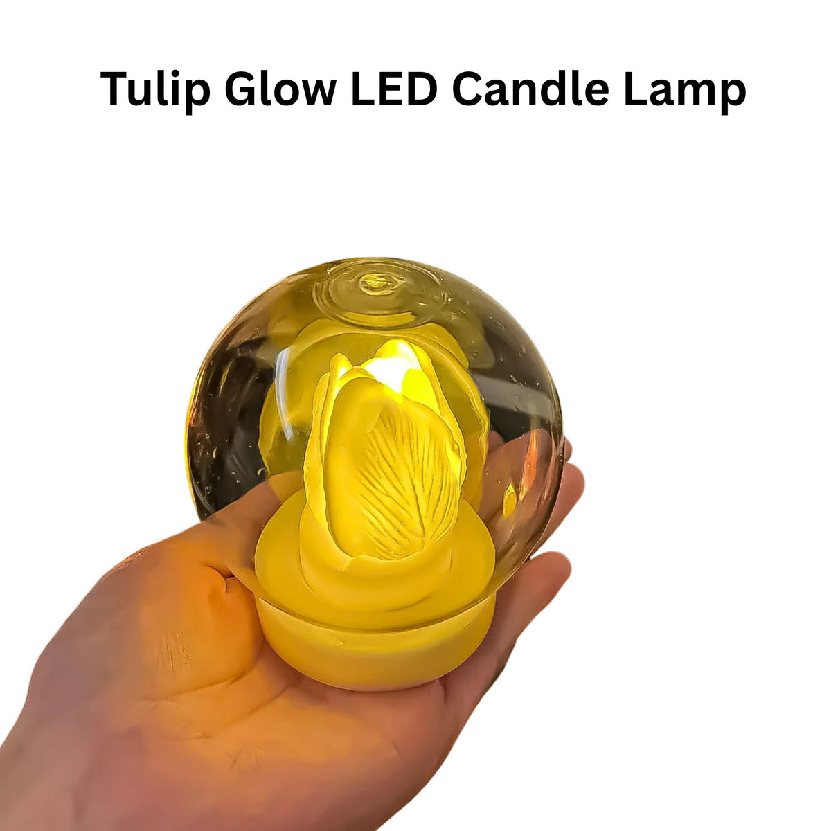 Tulip Glow LED Candle Lamp – Decorative Flower Light for Home, Bedroom & Festive Decoration