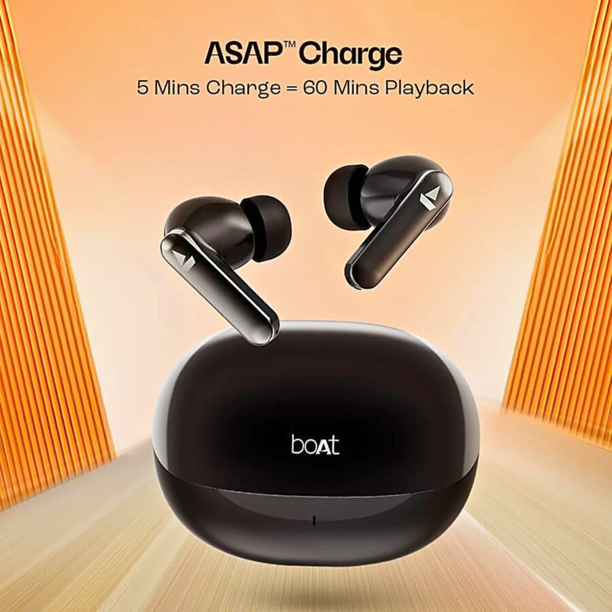 boAt Airdopes 301 TWS Earbuds | 75Hrs Playtime, Quad Mics ENx, Beast Mode 50ms, 10mm Drivers, ASAP Charge, BT v5.3, IPX5