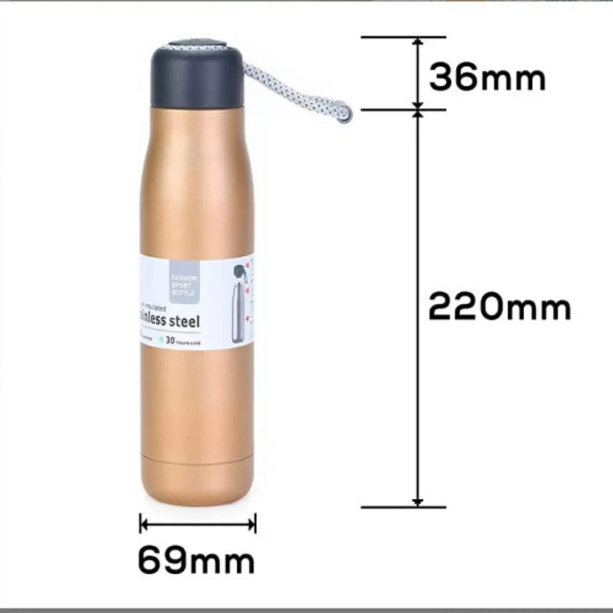 500ML Stainless Steel Water Bottle – Hot & Cold Vacuum Insulated Flask for Home, Office & Travel