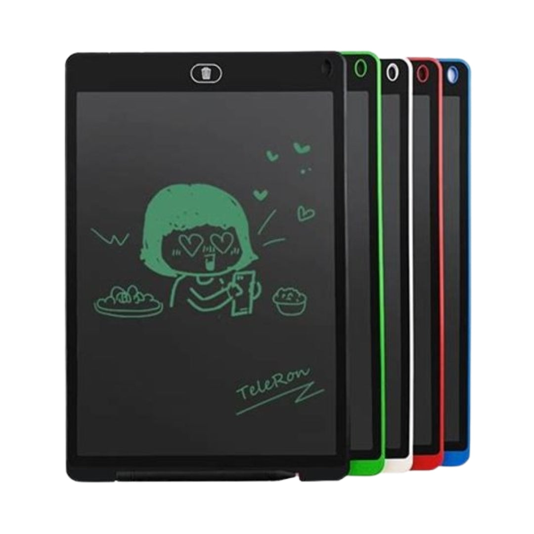 12-Inch LCD Writing Tablet for Kids | Colorful Erasable Drawing Board | Toddler Learning Doodle Pad | Best Christmas & Birthday Gift for Girls (Age 3+)