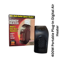 400W Portable Plug-In Digital Air Heater – Compact Electric Warmer with Timer & LED Display