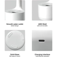 Anti-Gravity Water Drop Humidifier with LED Display & Soothing Sound | 24H Running Time | Portable Room Humidifier & Air Purifier for Home & Office