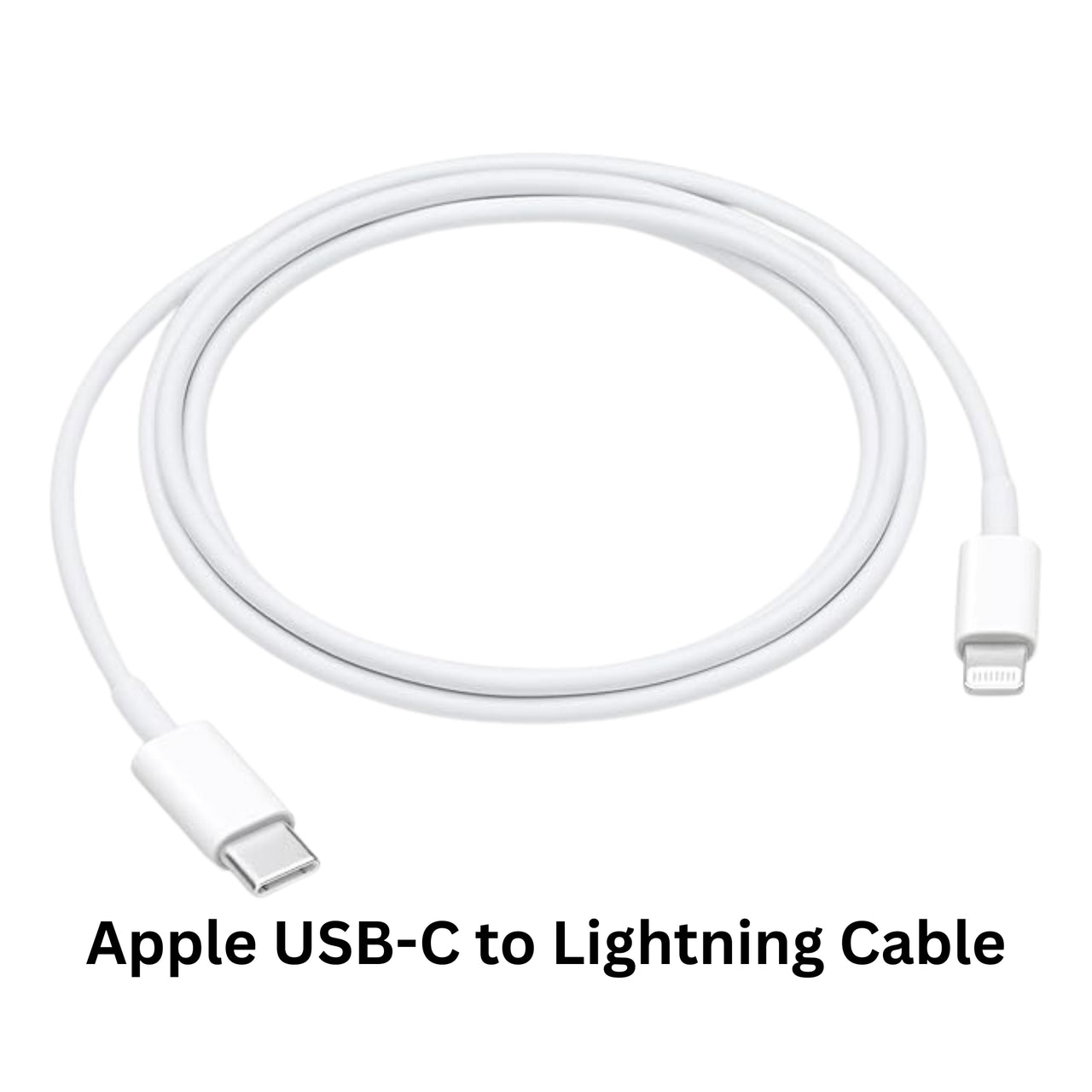 Apple USB-C to Lightning cable on a white background