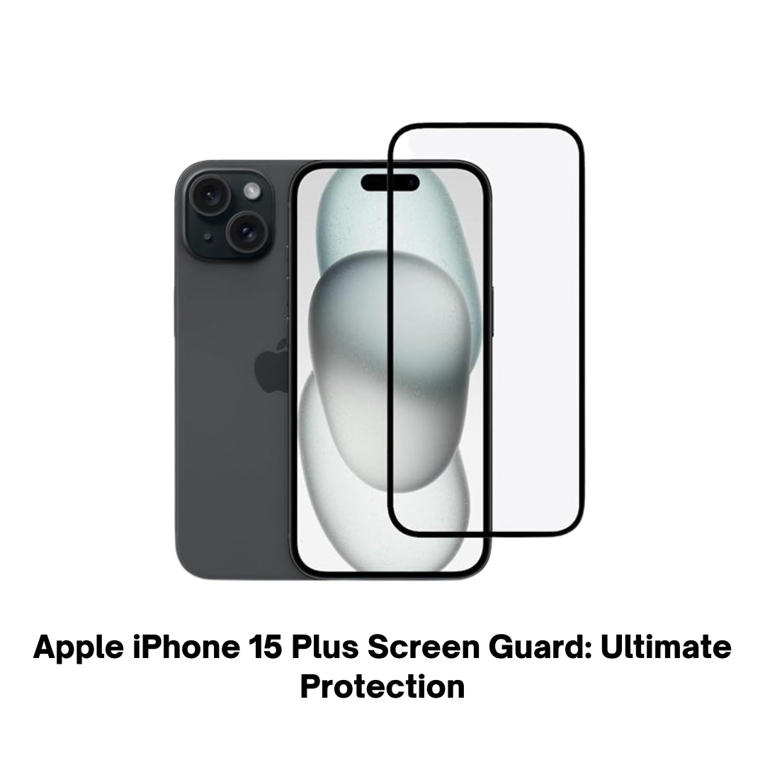 Tempered Glass for iPhone 15 Plus | Screen Protector | Full HD Clarity | Anti-Scratch | Edge-to-Edge Coverage | Easy Installation Kit (Pack Of 2)