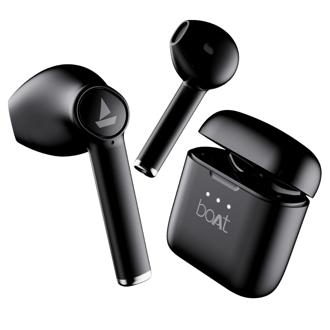 boAt Airdopes 131/8 TWS Earbuds | 60H Playback | ASAP™ Fast Charge | In-Ear Truly Wireless Earphones with Mic | Bluetooth | Active Black