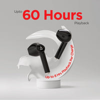 boAt Airdopes 131/8 TWS Earbuds | 60H Playback | ASAP™ Fast Charge | In-Ear Truly Wireless Earphones with Mic | Bluetooth | Active Black