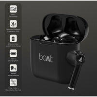 boAt Airdopes 131/8 TWS Earbuds | 60H Playback | ASAP™ Fast Charge | In-Ear Truly Wireless Earphones with Mic | Bluetooth | Active Black