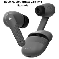 Boult Audio AirBass Z35 TWS earbuds on a white background