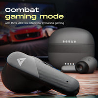 Gaming controller with 'Combat gaming mode' text and car in the background