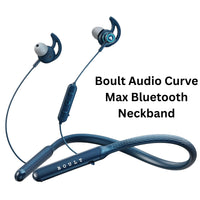 Blue Boult Audio Curve Max Bluetooth Neckband on a white background