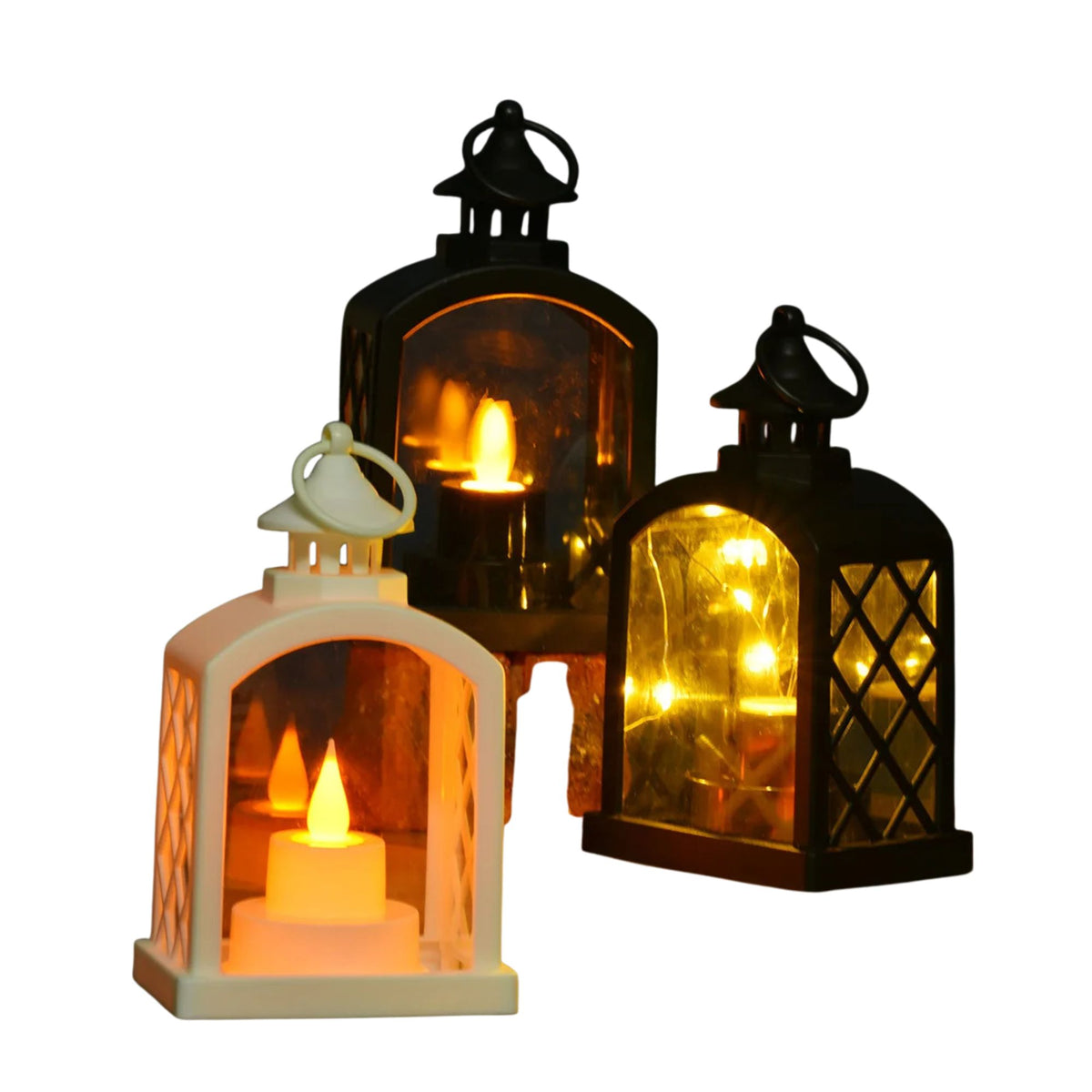 Decorative Candle Light Lantern – LED Lantern for Home Décor, Pooja, Diwali & Festive Decoration