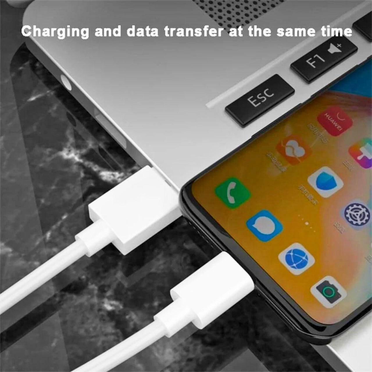 Compatible With Realme Original 33W Type-C Fast Charging Cable | Quick Charge USB-C Data Cable (Pack Of 2)
