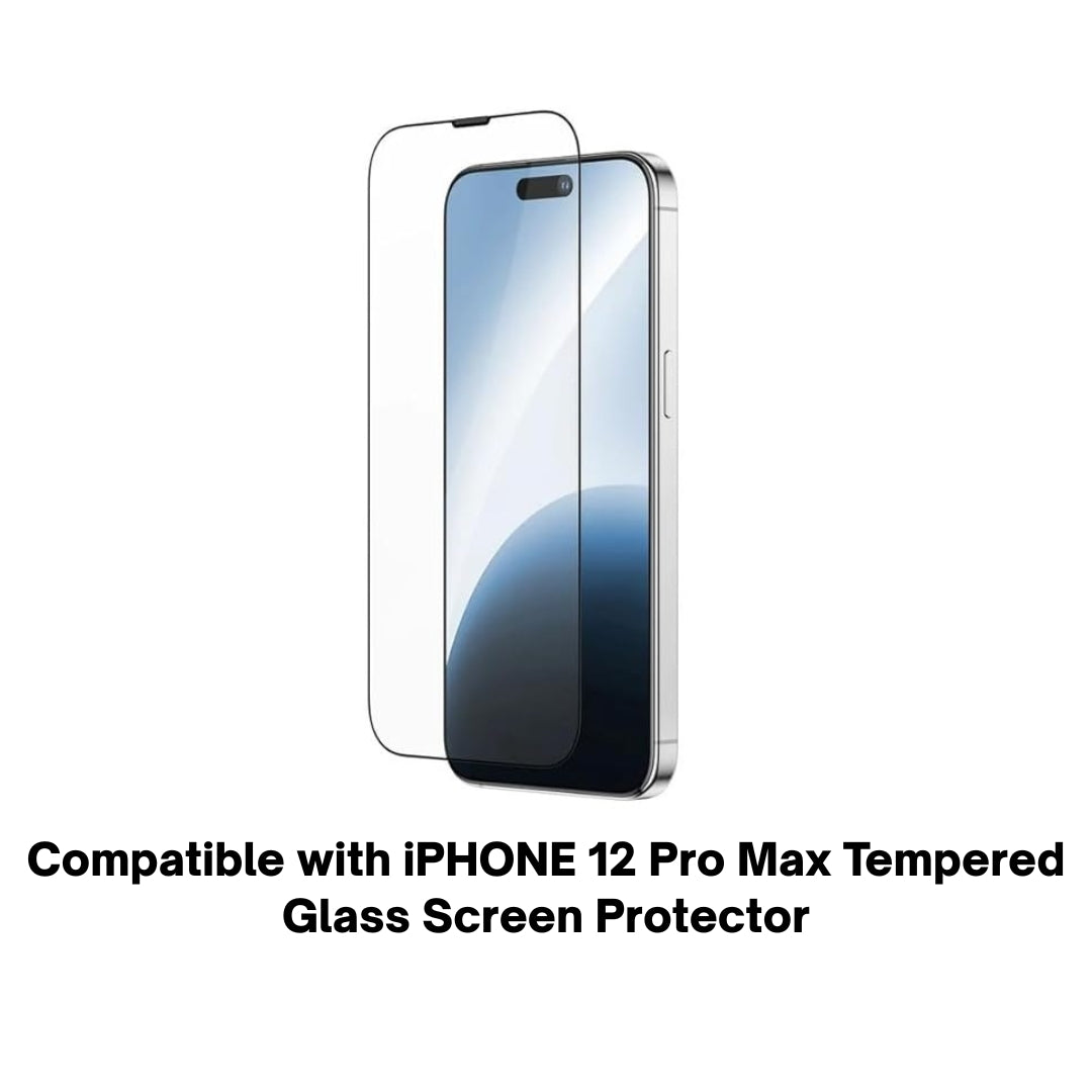 Gorilla Tempered Glass for Apple iPhone 12 Pro Max | Transparent Edge-to-Edge Screen Protector with Easy Installation Kit (Pack Of 2)