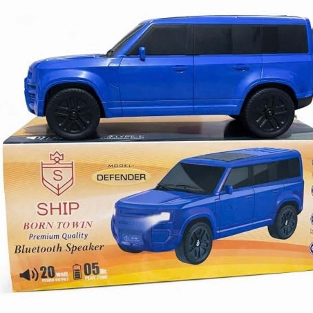 Defender Car Shape Bluetooth Speaker 20W Wireless Portable Speaker with USB