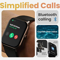 GOBOULT Drift+ Smartwatch with 1.85” HD Display, Bluetooth Calling, 500 Nits Brightness, AI Voice Assistant & 100+ Sports Modes