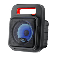 Intex IT-202 Portable Bluetooth Speaker | RGB Front Lights | FM Radio | Karaoke Mic Support | TF Card Playback | Bluetooth v5.0 | Easy Carry Handle
