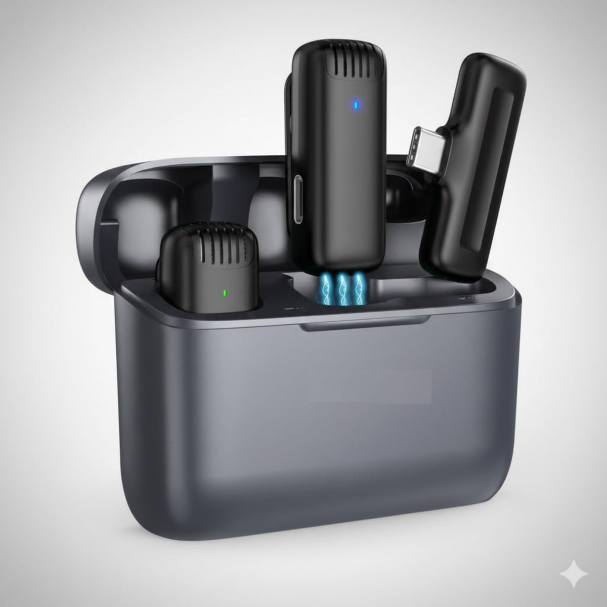 J13 Wireless Lavalier Microphone for Type-C Android | Bluetooth Clip-On Collar Mic | Noise Reduction | Furry Windshield