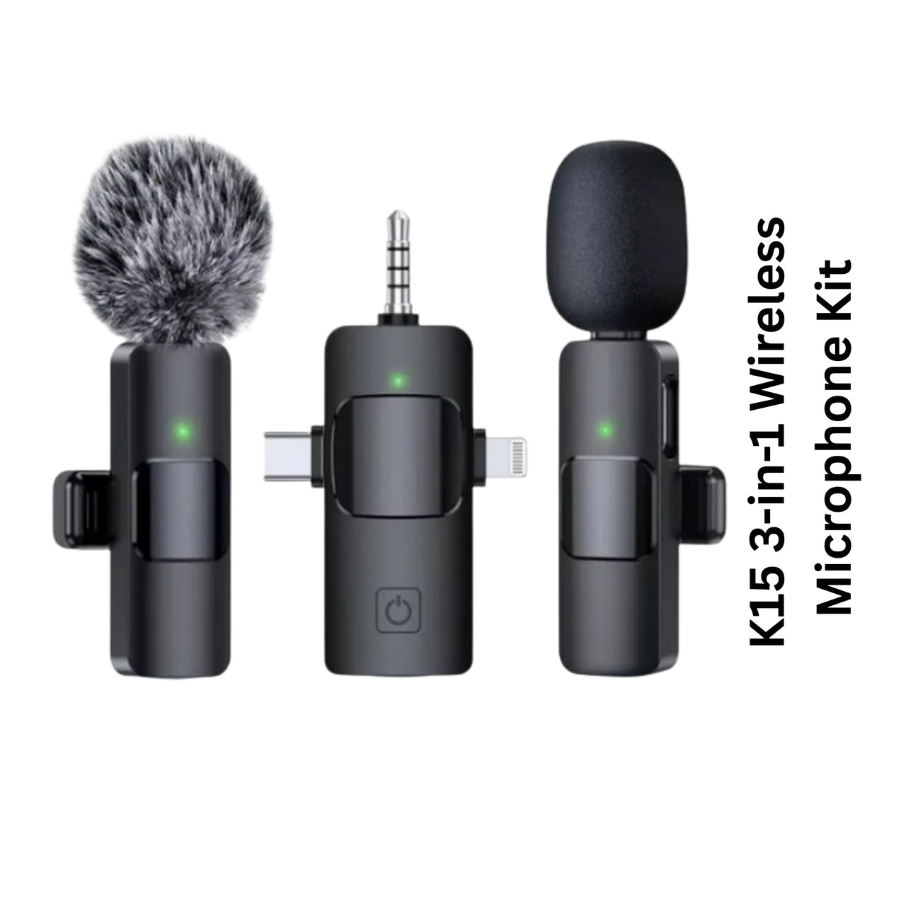 Klipsch K15 3-in-1 Wireless Microphone Kit on a white background