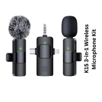 Klipsch K15 3-in-1 Wireless Microphone Kit on a white background