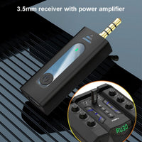 3.5mm receiver with power amplifier on a dark background