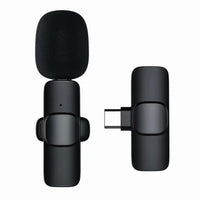 K9 Wireless Lavalier Microphone | Clip-On Collar Mic with Noise Reduction for Android & iPhone Video Recording
