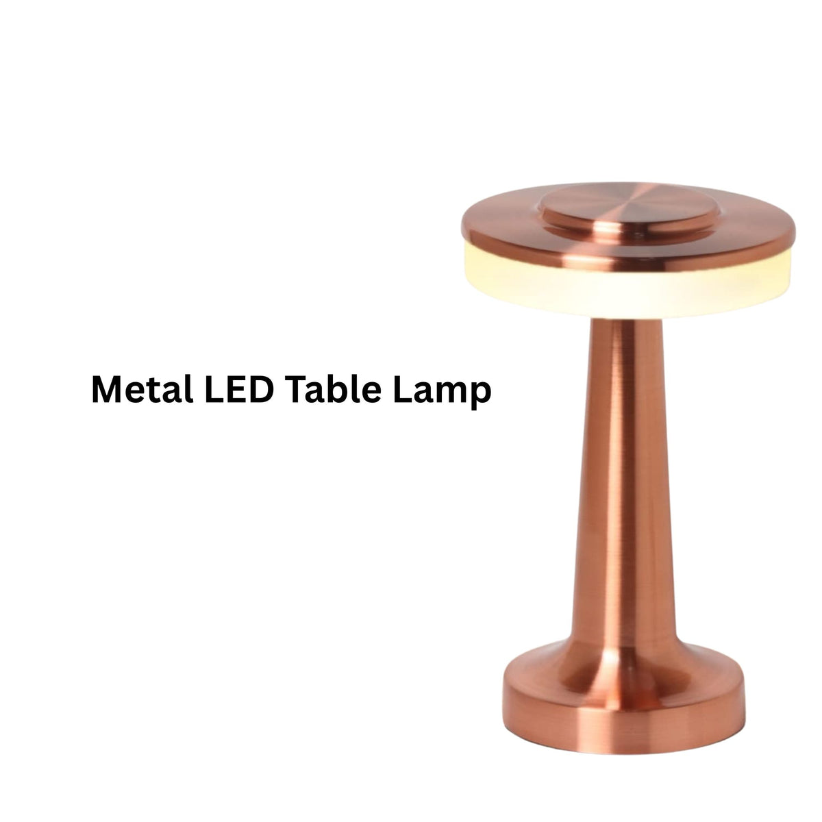 LED Table Lamp – 3 Color Touch Sensor Rechargeable Desk Lamp for Bedroom, Study & Office