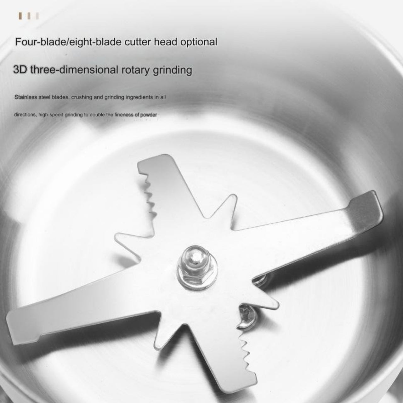 Nima Stainless Steel Electric Grinder – Mini Coffee & Spice Grinding Machine (150W)