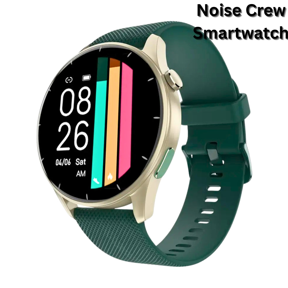 Noise Crew Smartwatch with 1.38" Round Display, Bluetooth Calling, Premium Metallic Finish & IP68 Water Resistance