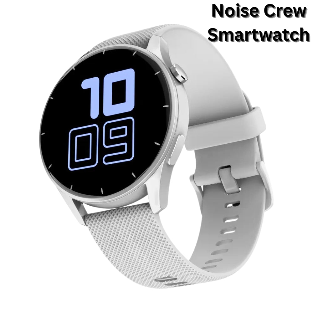 Noise Crew Smartwatch with 1.38" Round Display, Bluetooth Calling, Premium Metallic Finish & IP68 Water Resistance