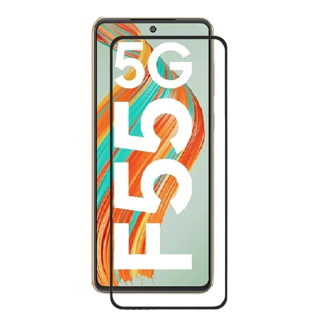 Tempered Glass Screen Protector for Samsung Galaxy F55 5G | Edge-to-Edge Full Coverage | HD Clarity | Easy Installation Kit