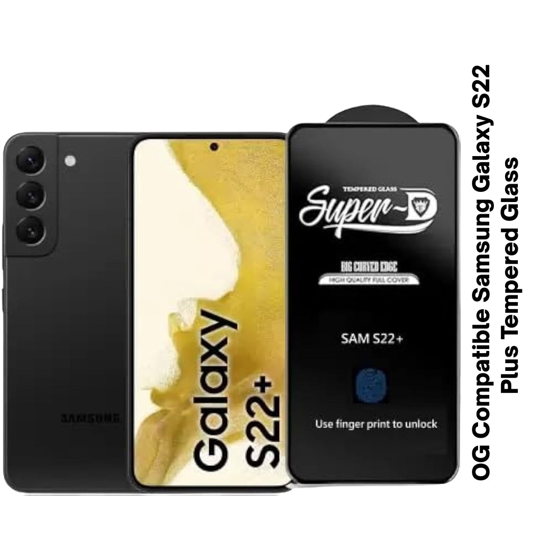 Edge-to-Edge Tempered Glass for Samsung Galaxy S22 Plus 5G | Full Screen Protector | HD Clear & Easy Installation