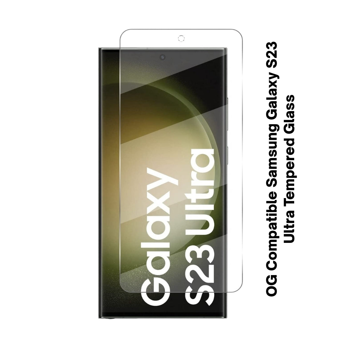 Tempered Glass for Samsung Galaxy S23 Ultra | Full HD Screen Protector | Edge-to-Edge Coverage | Anti-Scratch, Easy Installation Kit