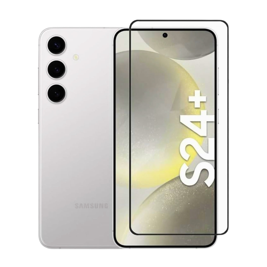 Tempered Glass Guard for Samsung Galaxy S24 Plus 5G | Full HD Clear Screen Protector with Edge-to-Edge Protection (Pack Of 1)