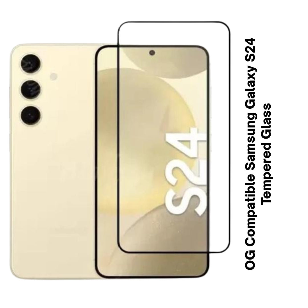 Tempered Glass for Samsung Galaxy S24 (5G) | Full HD Clear Screen Protector | Anti-Scratch Edge-to-Edge Coverage with Easy Installation Kit (Pack Of 1)