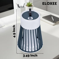ELOXEE product with dimensions on a desk background