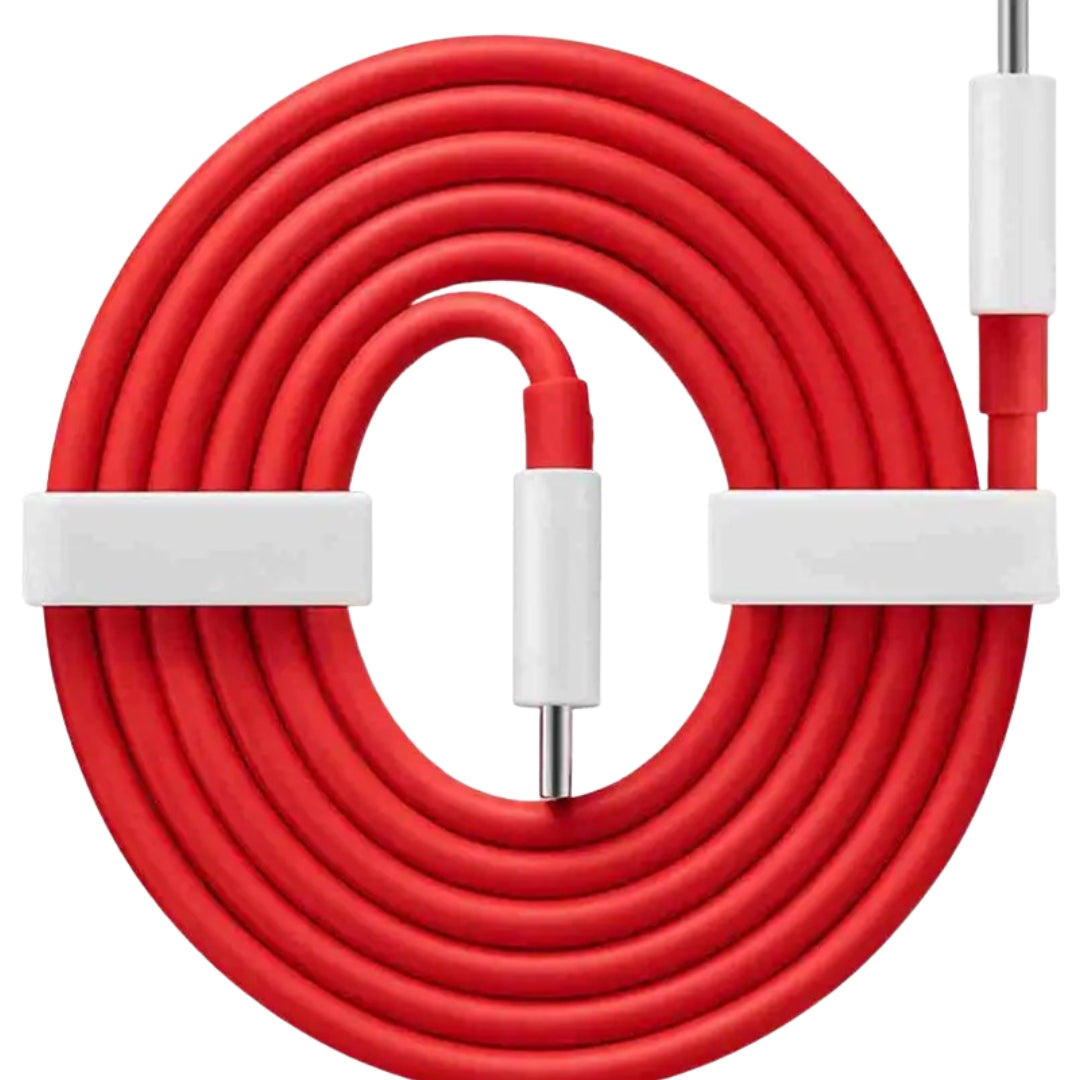 OnePlus Warp Charge Type-C Cable (100cm) – Fast Charging Red USB-C Cable